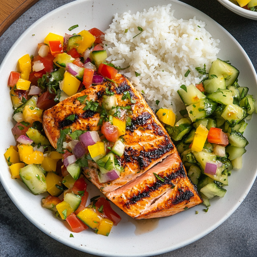lilya blogging Grilled Salmon With Sides cref httpss.mj .run 12f47953 84e5 4d98 b771 6cecd95e18ef 1