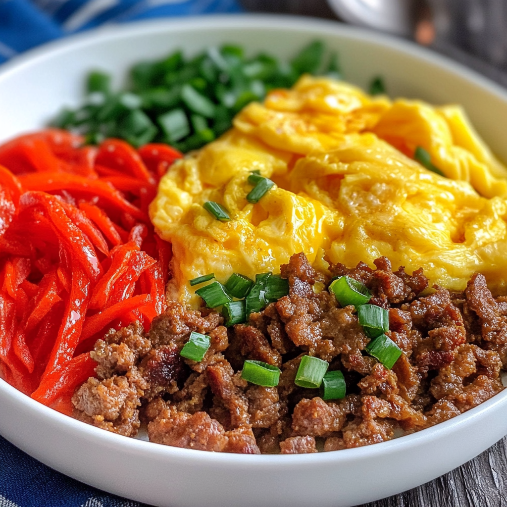 ausage & egg keto breakfast