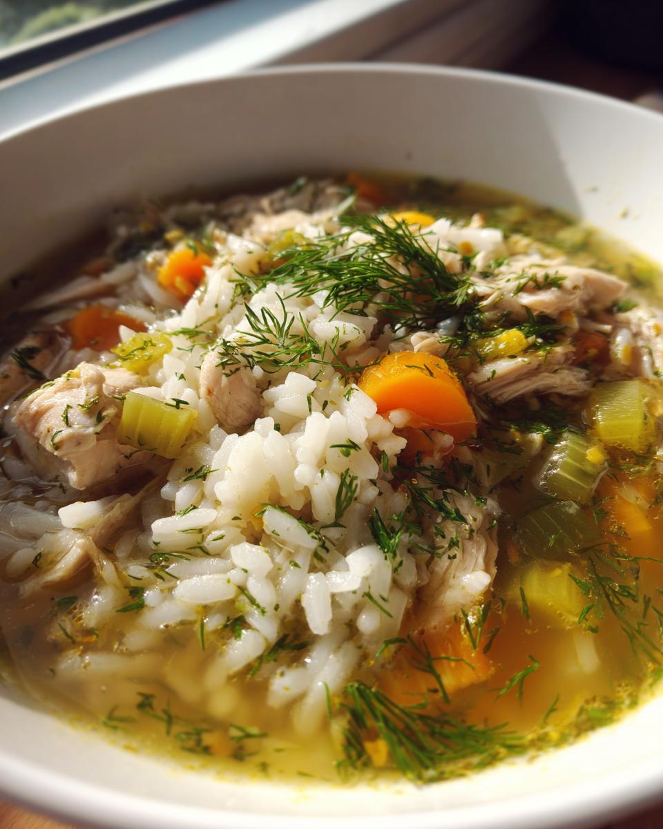 Lemon Dilly Chicken Rice Soup - Other 3