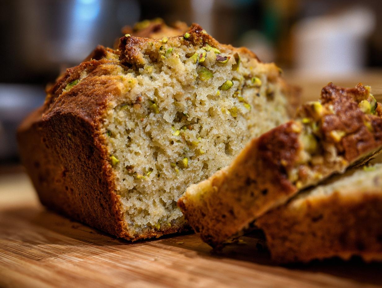 Pistachio Pudding Bread - Featured