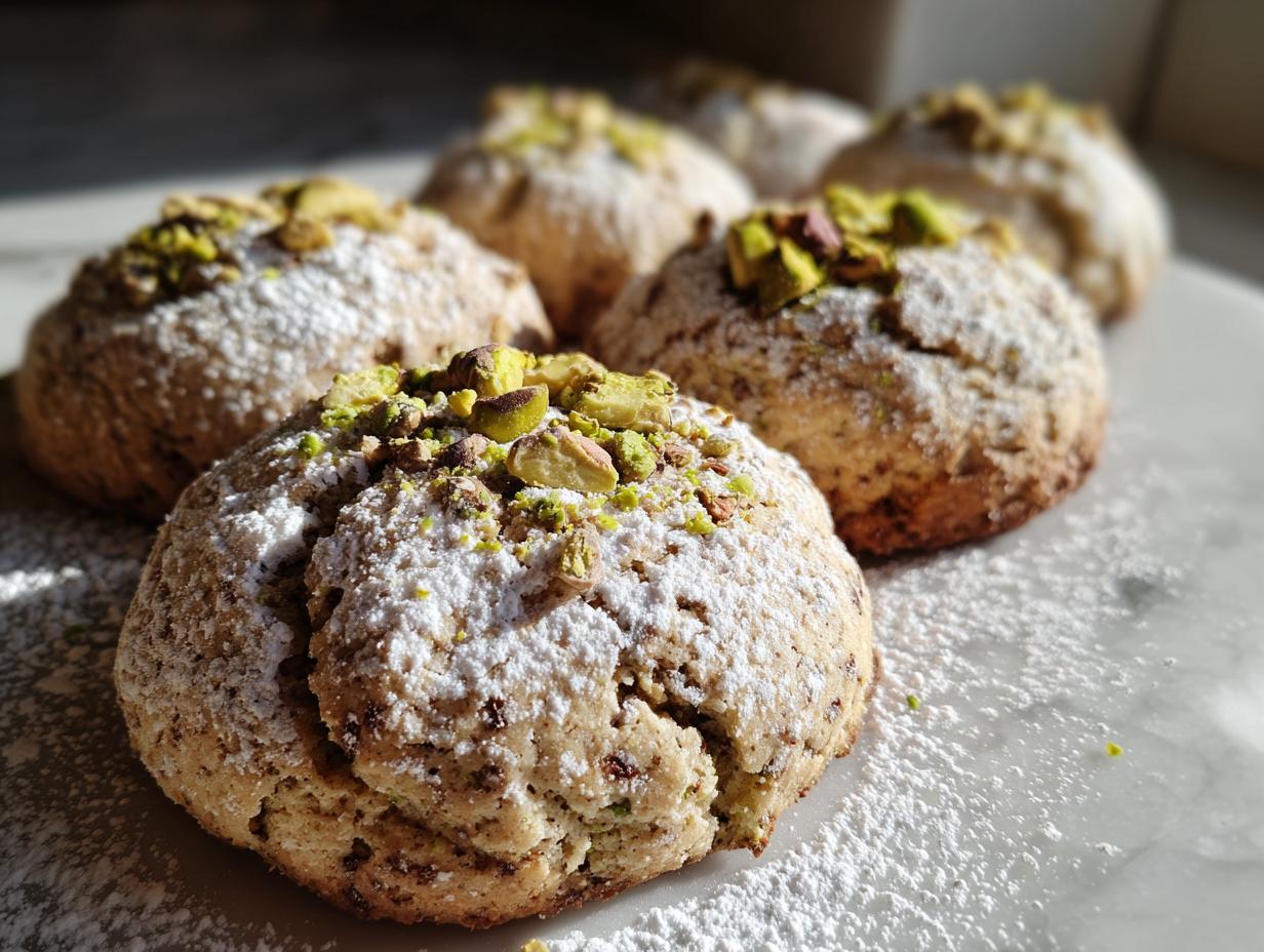 Pistachio Wedding Cookies - Featured