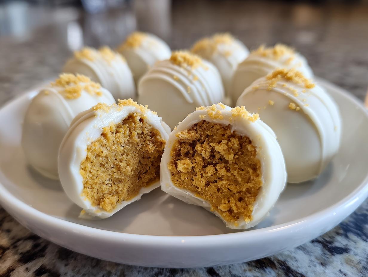 Pumpkin Cheesecake Truffles - Featured