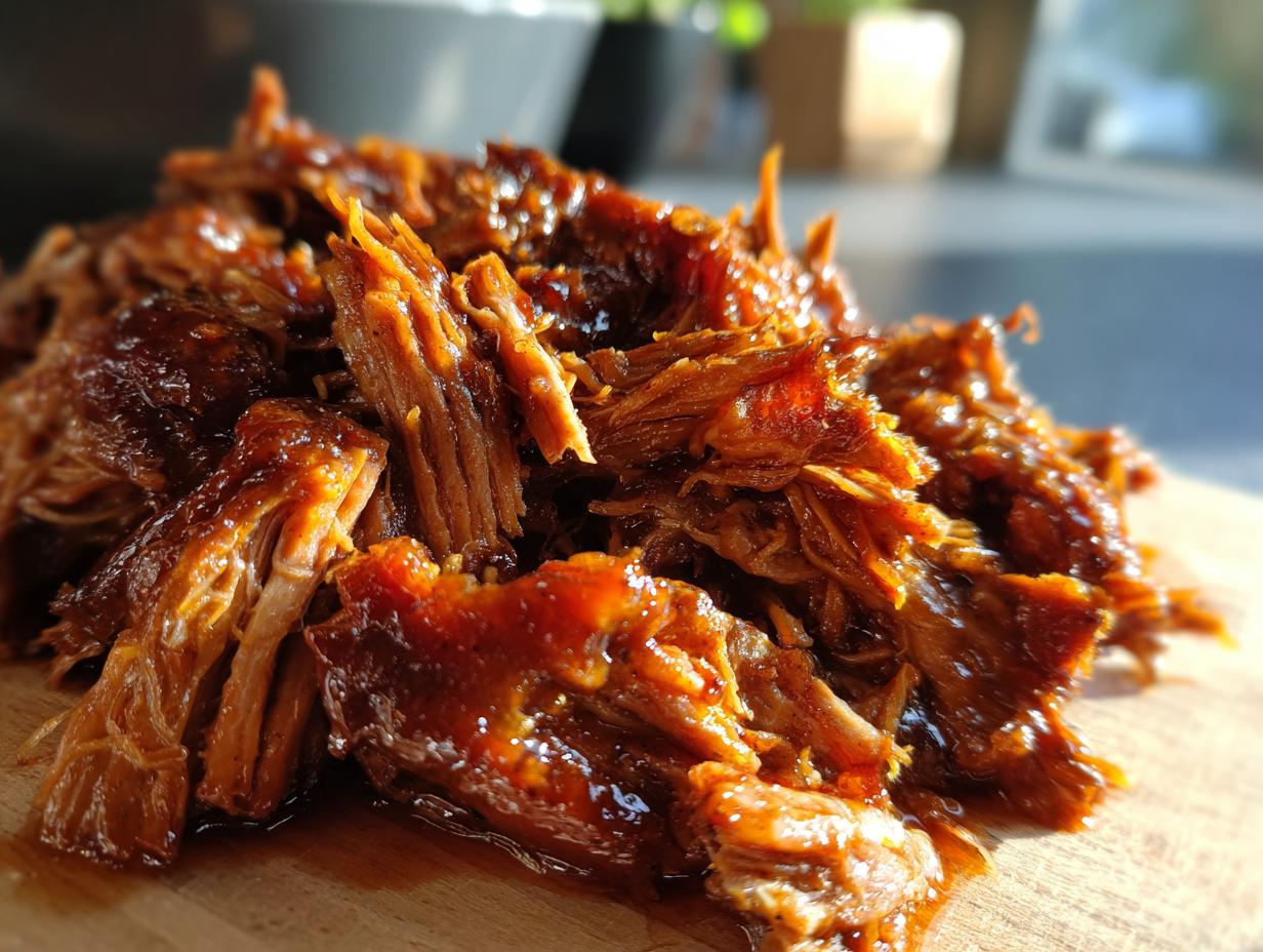 Amazing Caramelized Pulled Beef Brisket