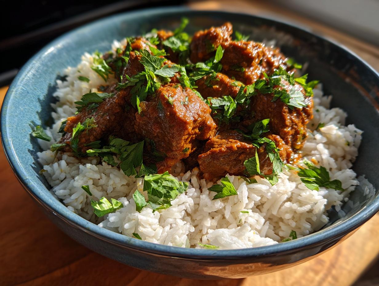 Amazing Garlic Butter Beef and Rice: 35 Min Magic