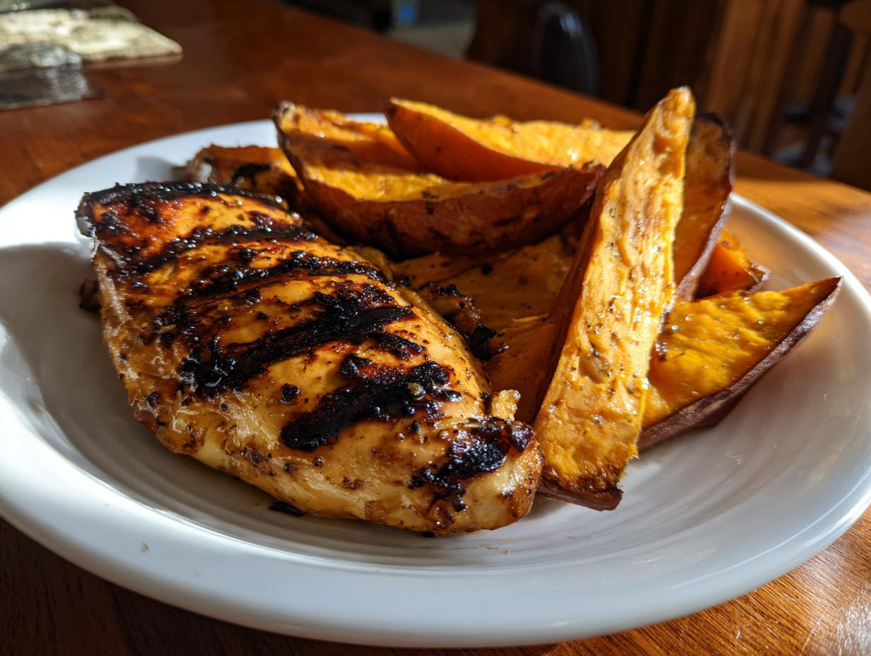 Amazing Grilled Chicken & Sweet Potato