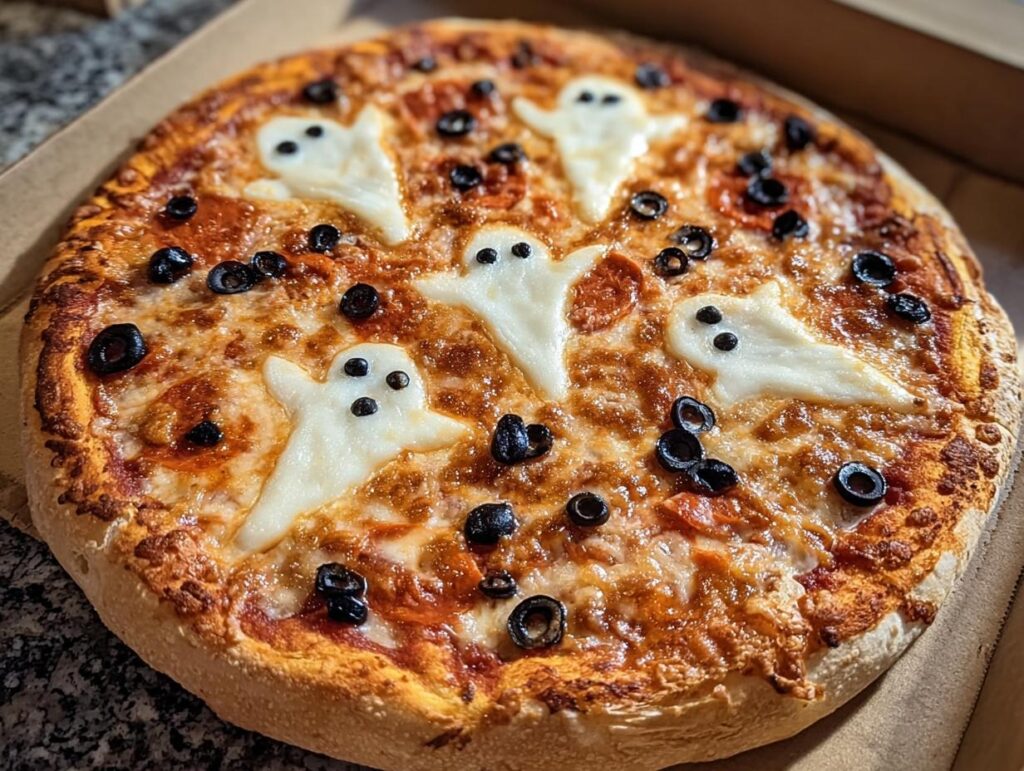 pizza margherita halloween