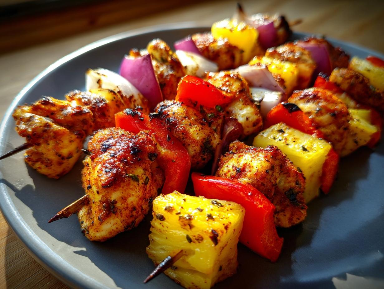 Amazing Hawaiian Chicken Pineapple Kebabs 1