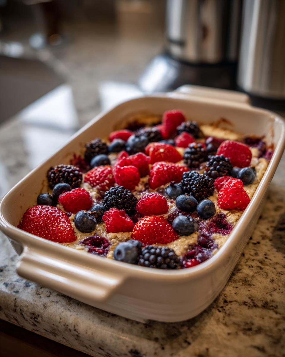 High Protein Berry Bake: 1 Delicious Treat
