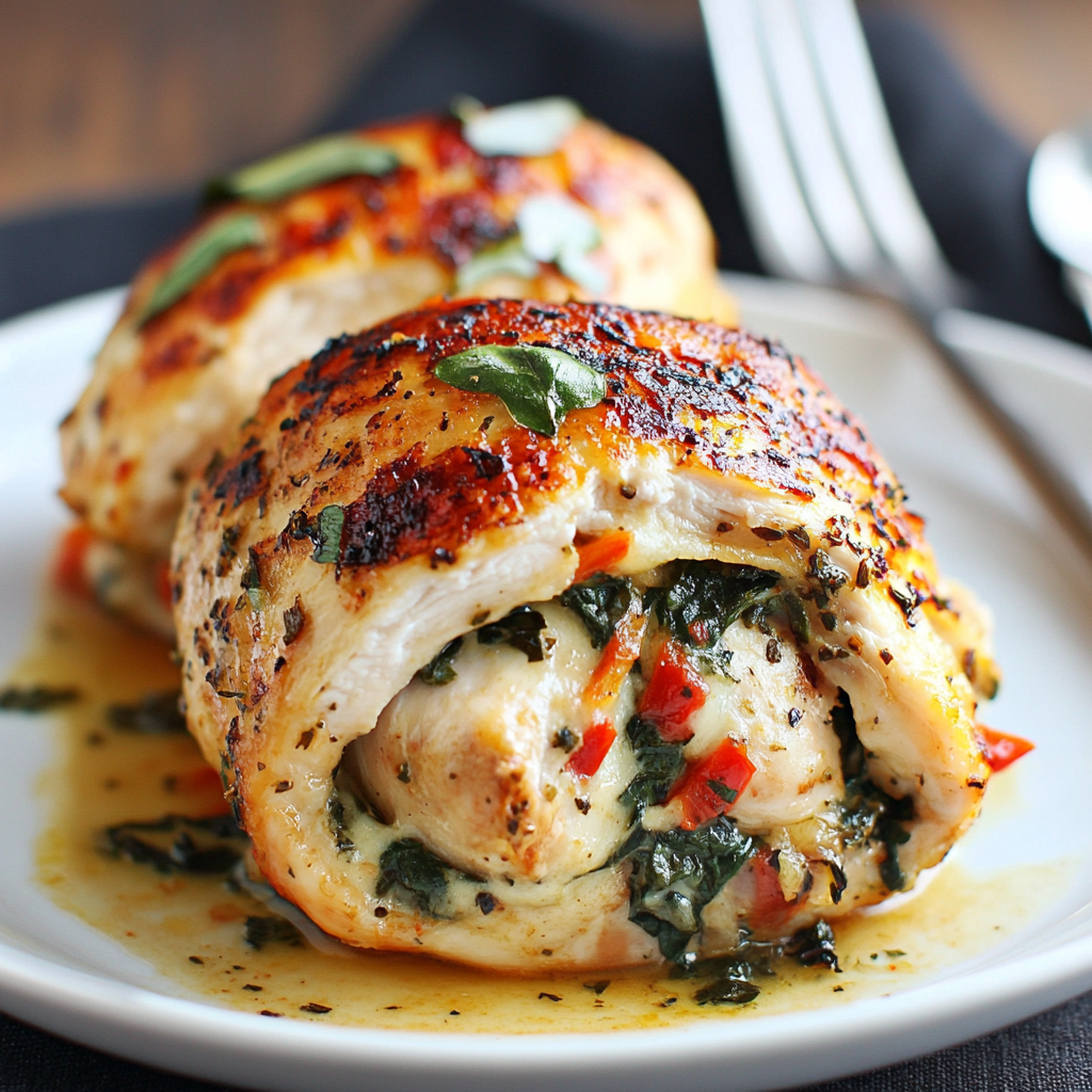 lilya blogging Roasted Red Pepper Spinach Stuffed Chicken. e6aec623 46b6 471f b75b c1035c7630b6 0