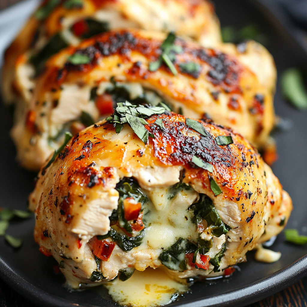 lilya blogging Roasted Red Pepper Spinach Stuffed Chicken. e6aec623 46b6 471f b75b c1035c7630b6 2