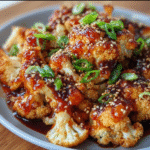 Sweet and Spicy Baked Cauliflower