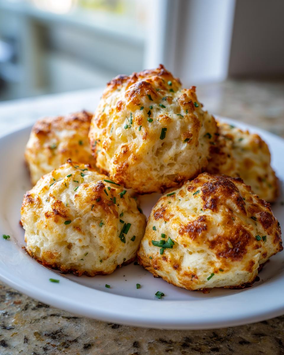 A plate of golden-brown Mashed Potato Puff Bites, garnished with herbs, ready to be served.