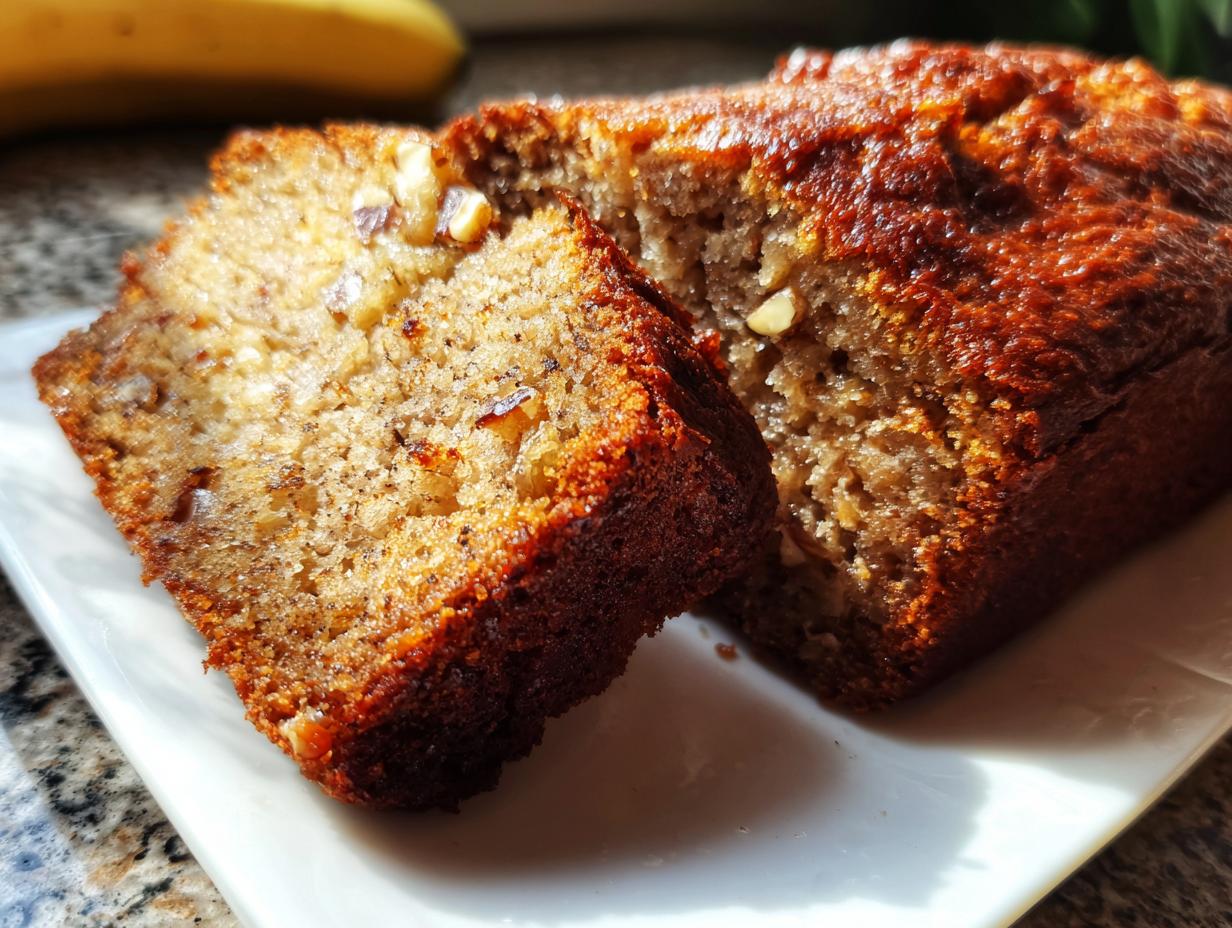 Amazing Banana Bread with Nuts: 1 Moist Loaf