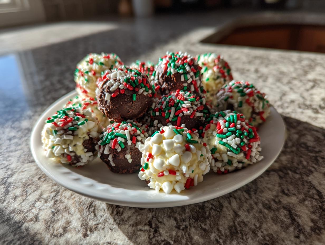 Irresistible Christmas Cookie Dough Truffles in 20 Mins