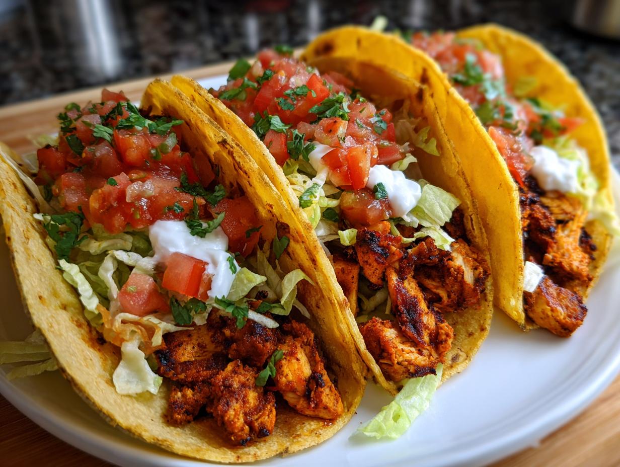 Savory Easy Chicken Tacos in 25 Minutes