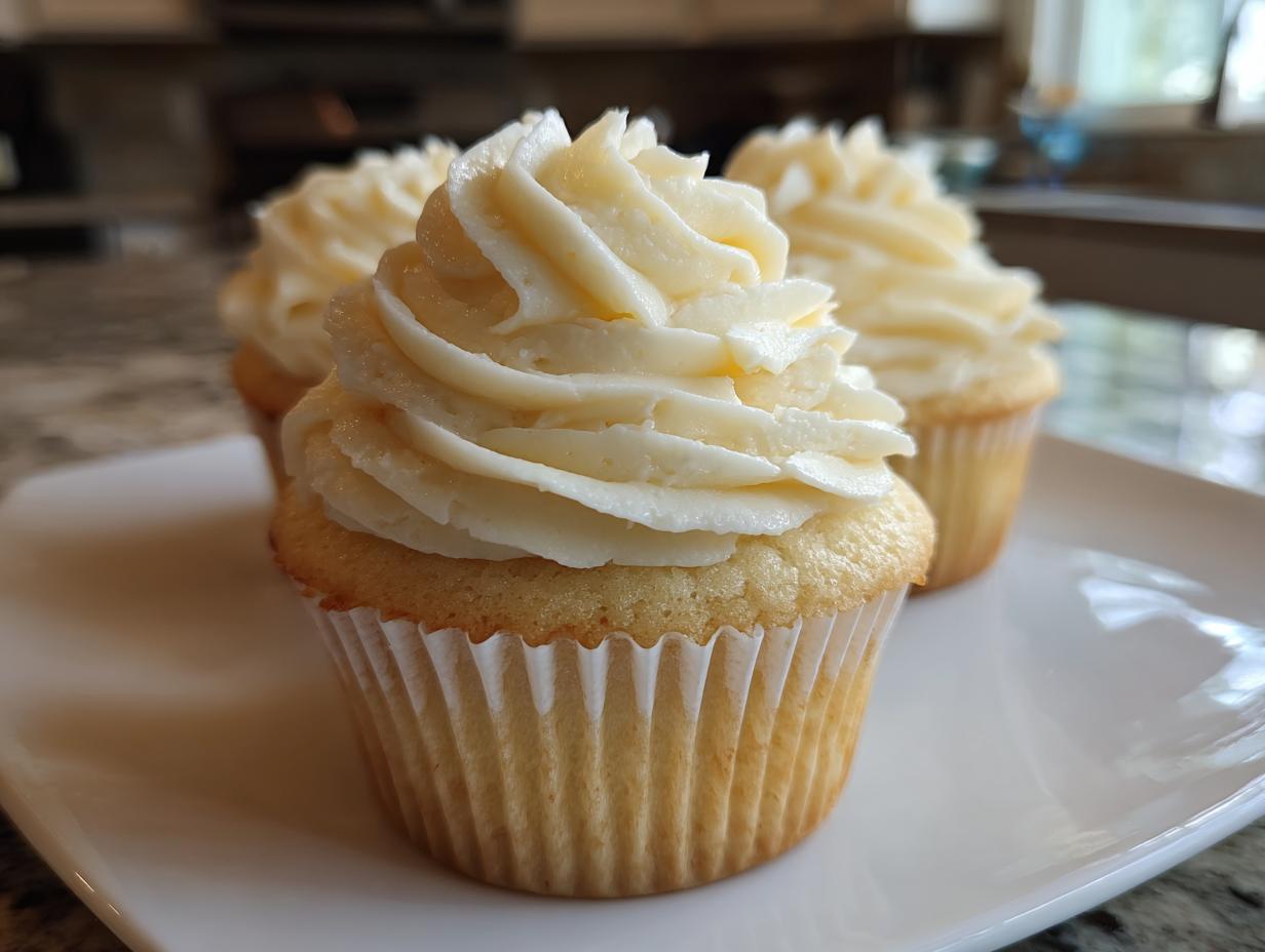 Fluffy Vanilla Cupcakes with Buttercream: 12 Delights