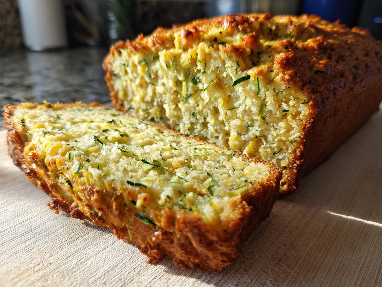 Amazing Zucchini Cheddar Bread: 50-60 Min Bake
