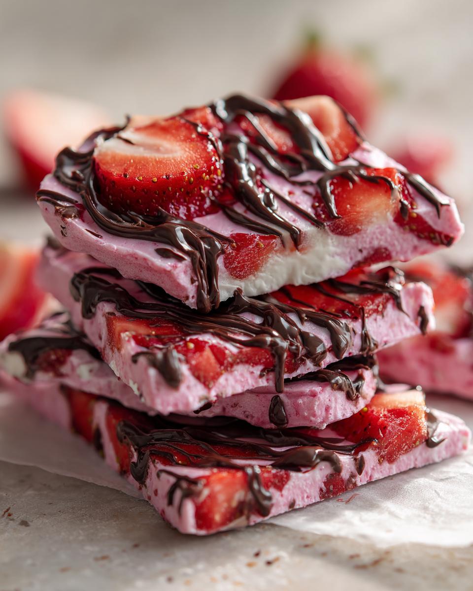 Chocolate-Covered Strawberry Yogurt Bark (Healthy Valentine’s Treat) - Other 3