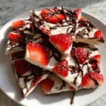 Chocolate-Covered Strawberry Yogurt Bark - Tasty