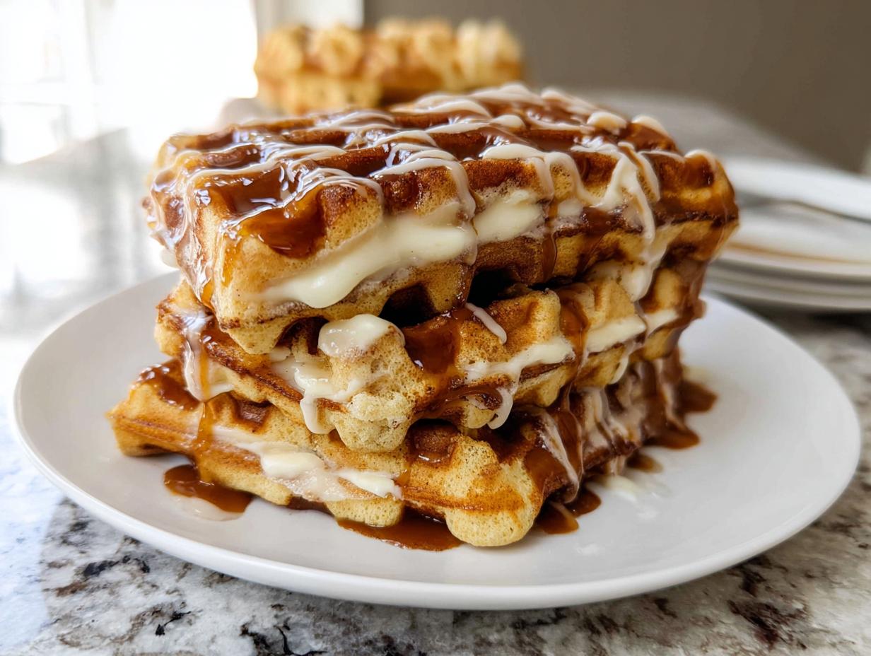 Amazing 8 Cinnamon Roll Waffles Joy