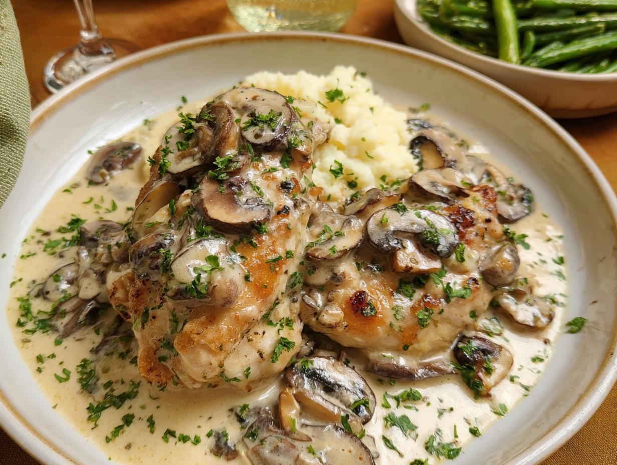 5-Star Creamy Mushroom Chicken Thighs (Comfort)