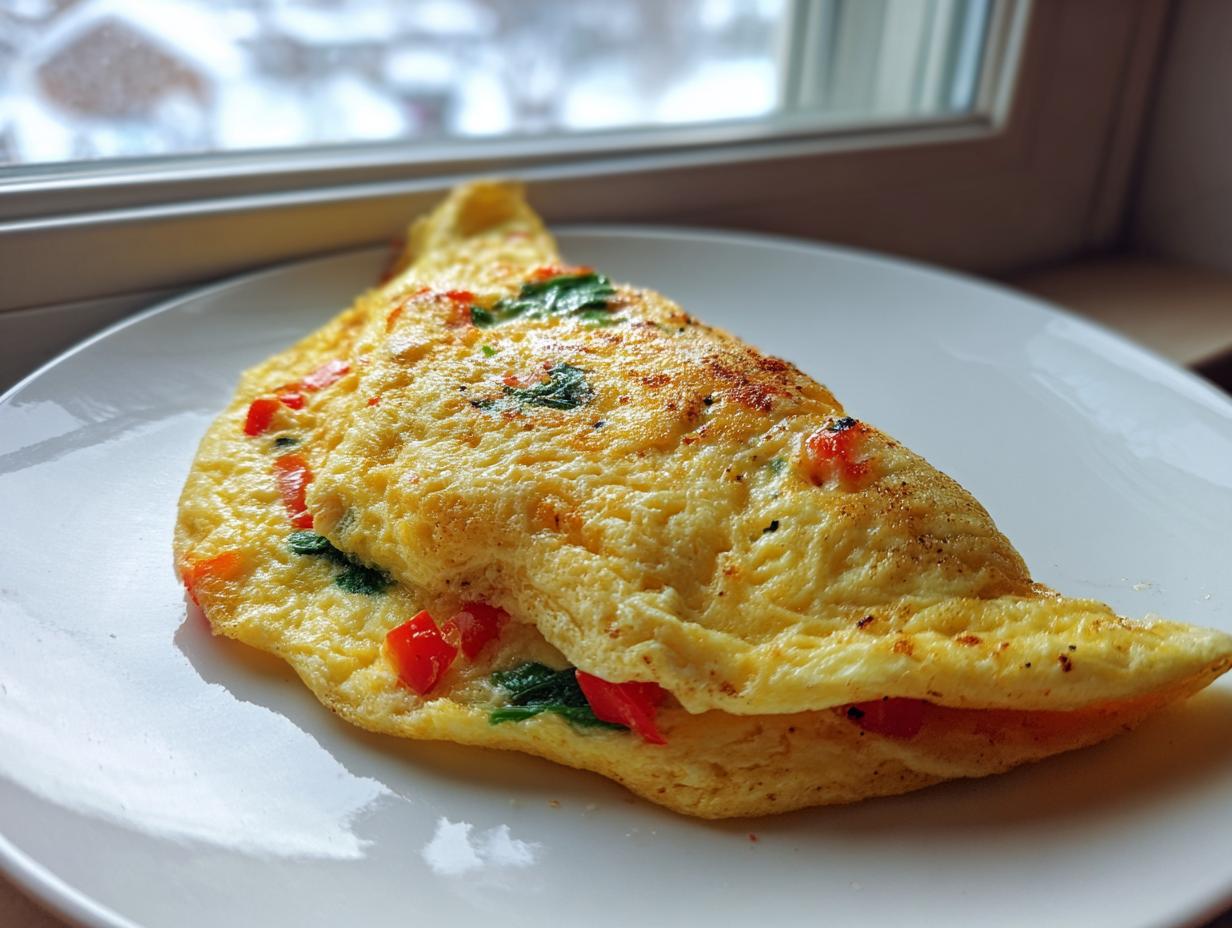 10 Minute Quick Veggie Omelette: Amazing Fuel