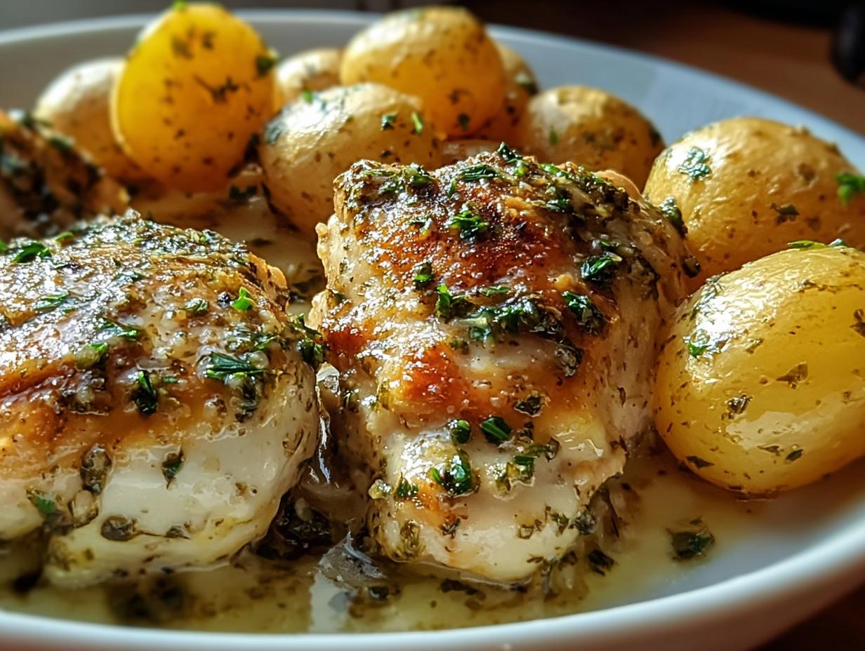Easy Garlic Parmesan Chicken & Potatoes: 1 Miracle Meal