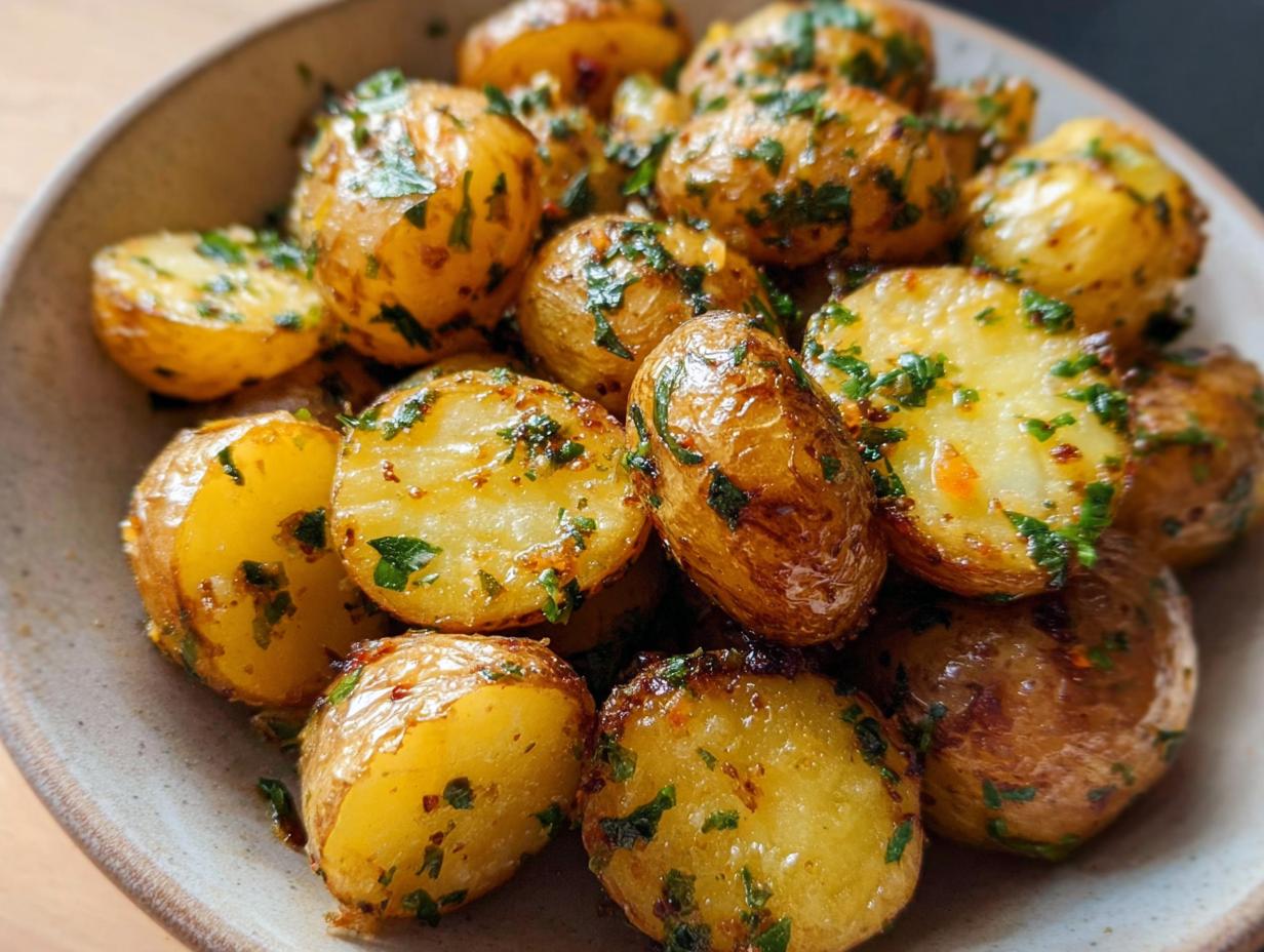 Amazing Garlic Herb Potatoes: 1 Recipe