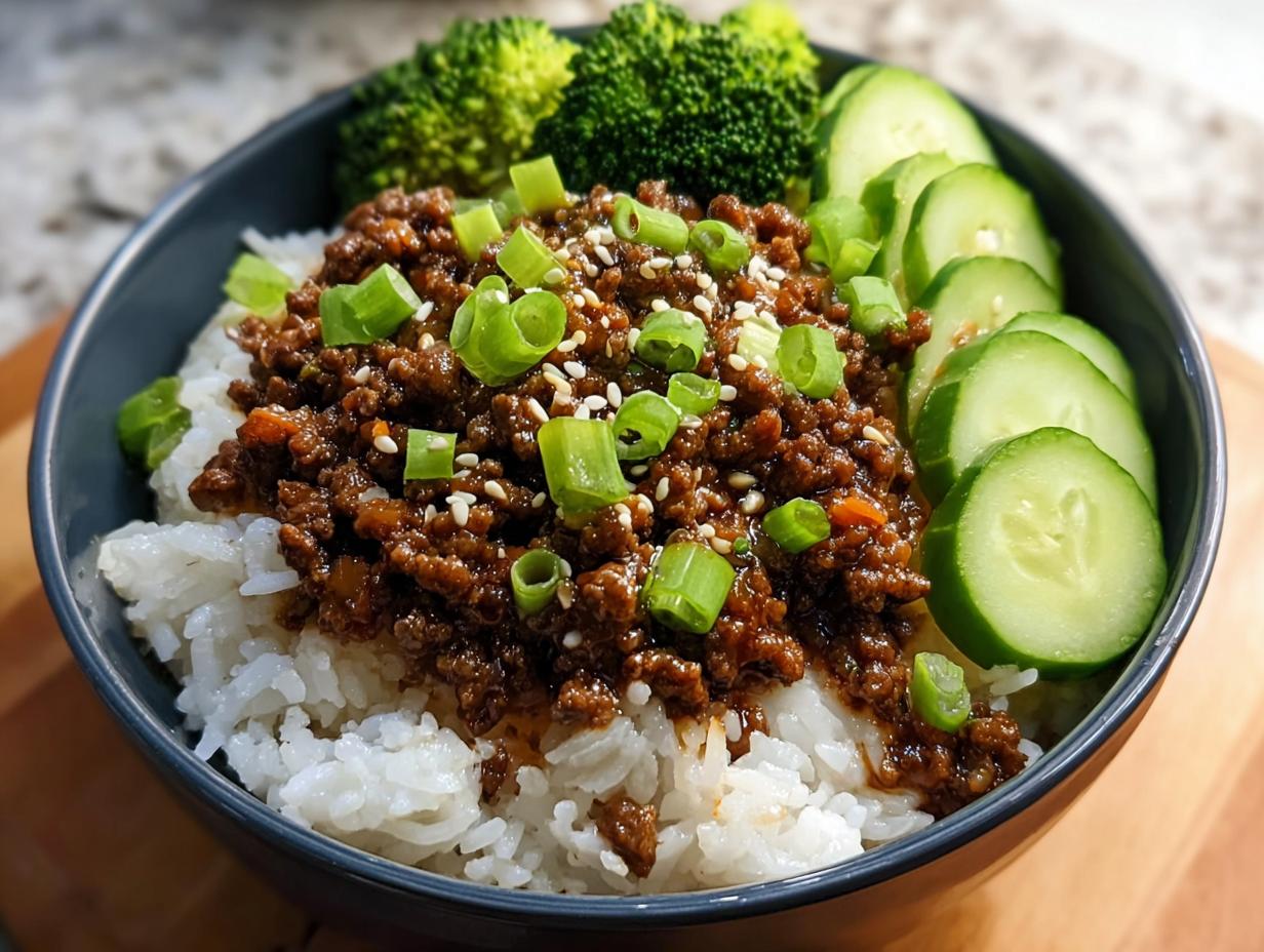 Korean Ground Beef Bowl: 25 Min Flavor Burst