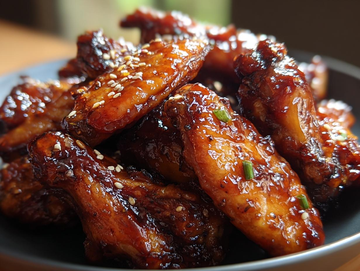 Amazing Asian Inspired Wings with Soy Ginger Glaze