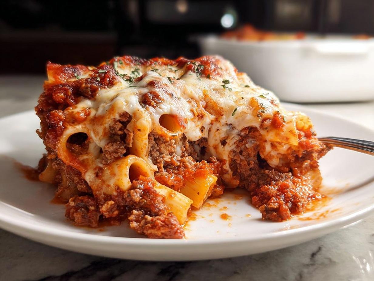 Baked Ziti: 1 Amazing Cheesy Recipe