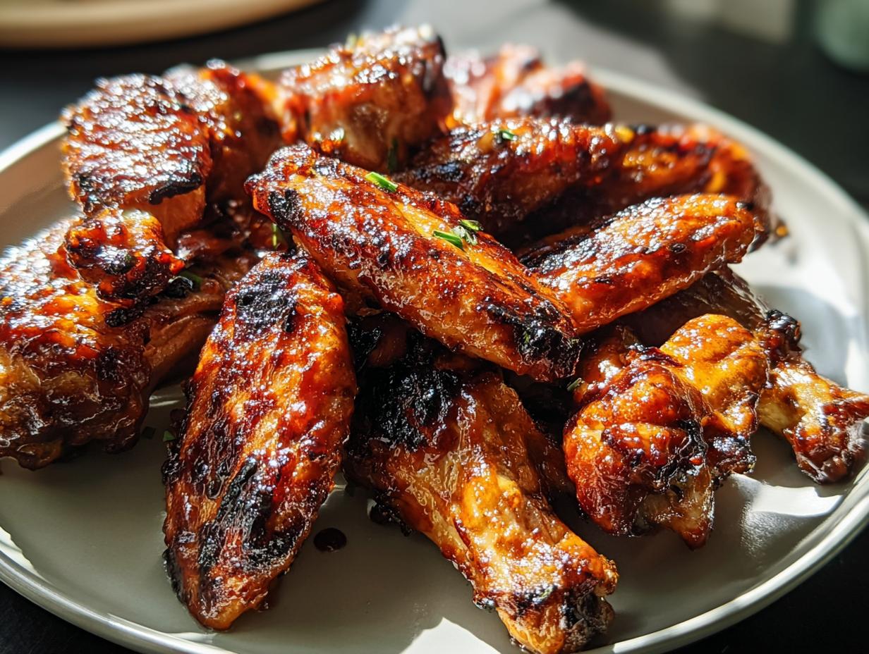 Amazing BBQ Wings with Smoky Sauce