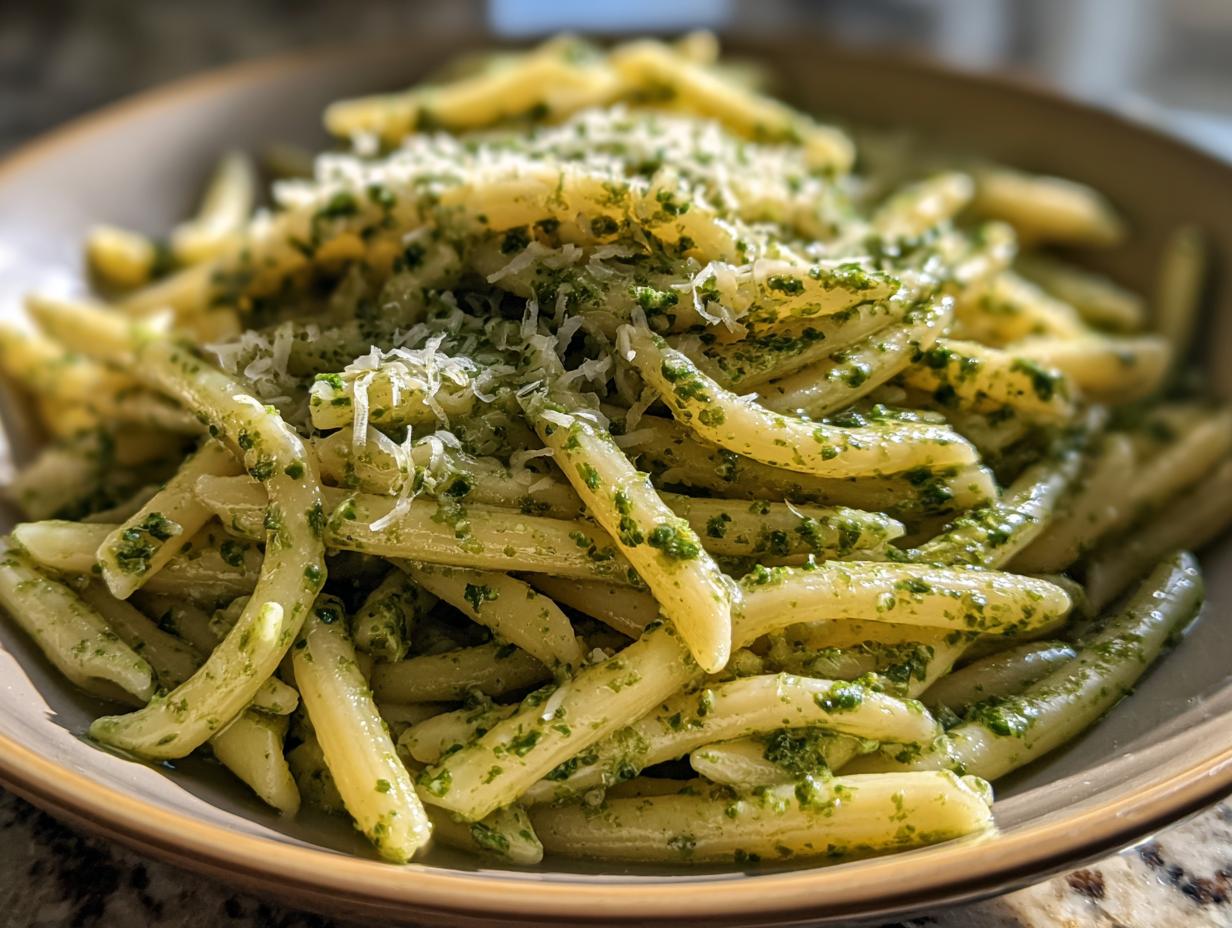 Delicious Creamy Pesto Pasta: 15 Min Magic