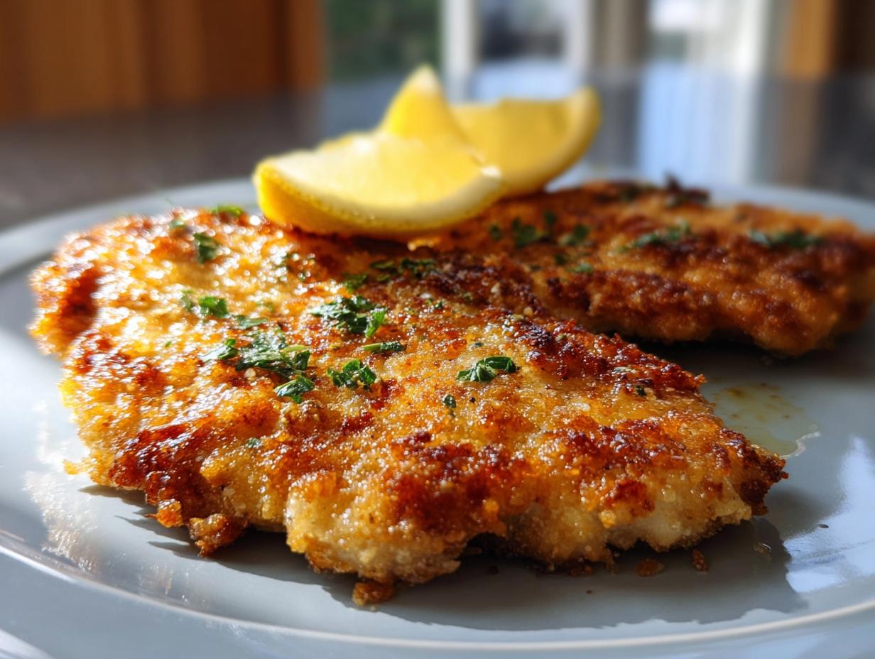 Amazing Crispy Chicken Cutlets with Lemon