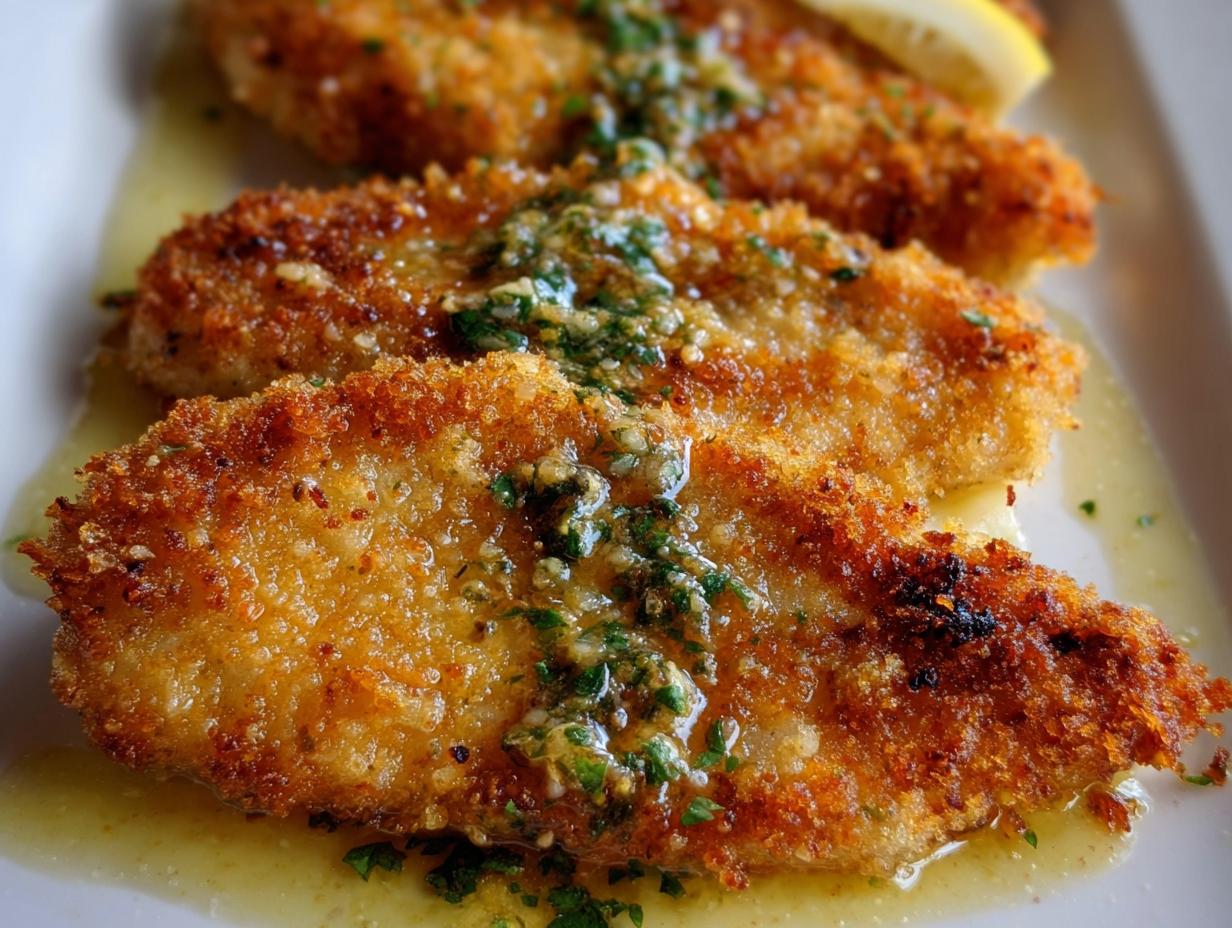 Amazing Crispy Chicken Cutlets with Lemon