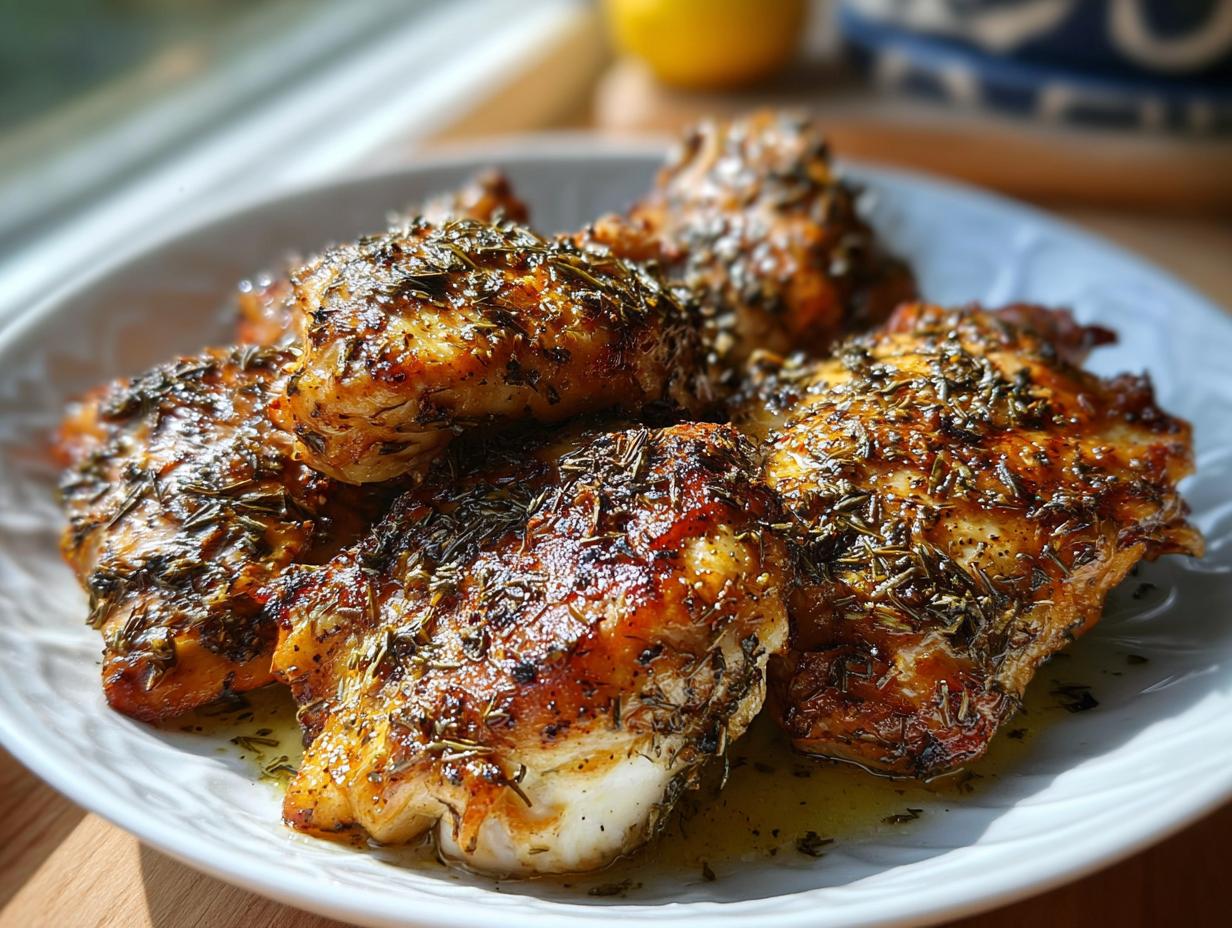 Amazing Greek Style Chicken with Garlic and Oregano