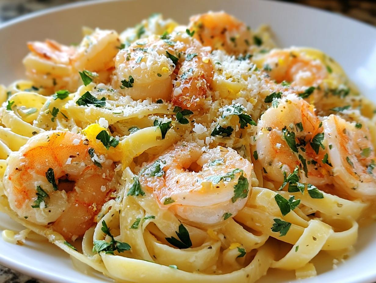 Perfect Lemon Garlic Shrimp Pasta Style Dinner