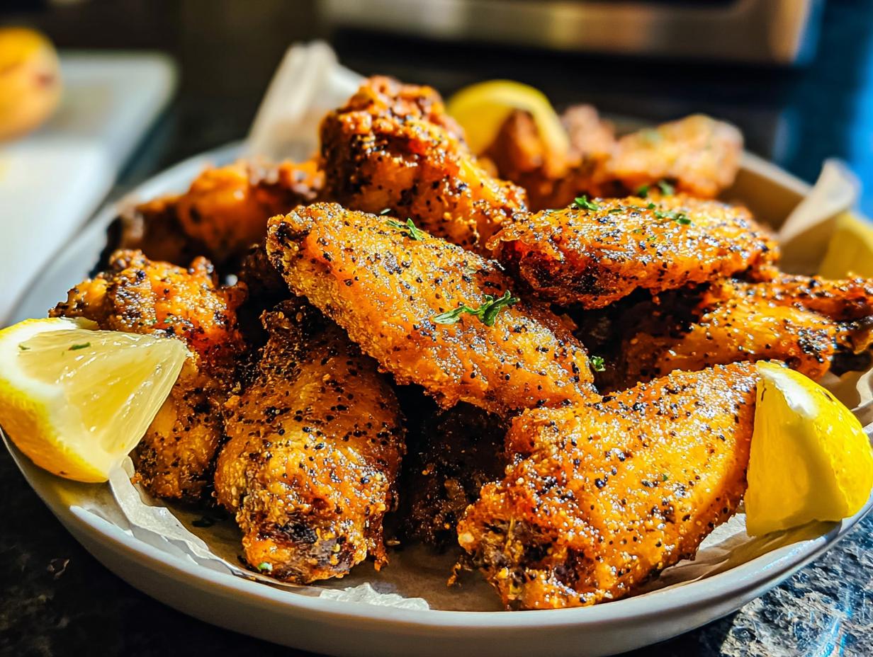Amazing Lemon Pepper Wings with Bright Zest