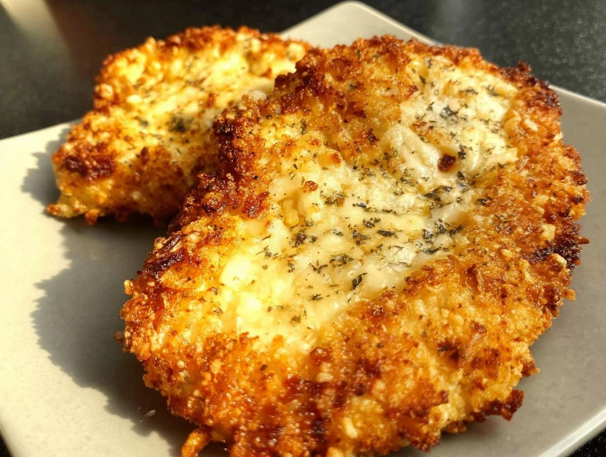 Amazing Parmesan Crusted Chicken Breasts with Crunch