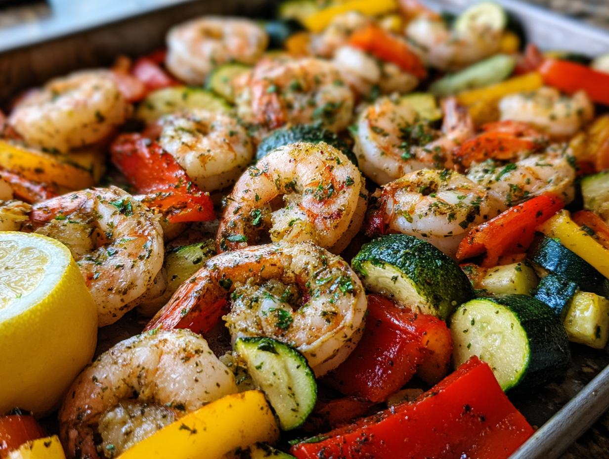 Sheet Pan Shrimp and Veggies: 1 Pan Magic