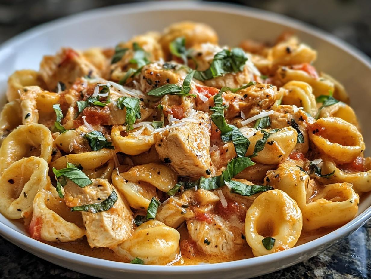 Amazing Tomato Basil Chicken Pasta with Cozy Sauce