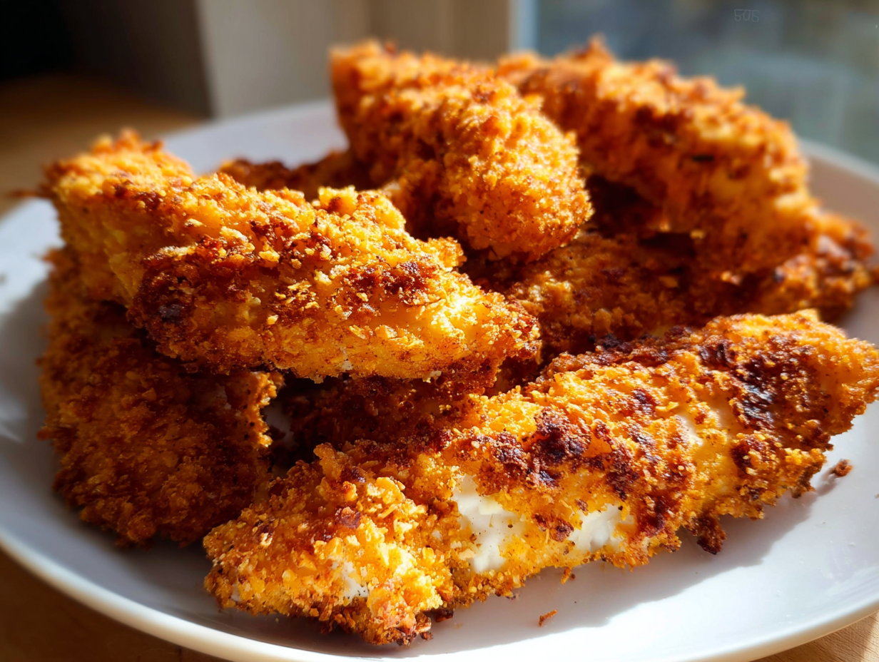 Air Fryer Chicken Tenders with Crunchy Coating