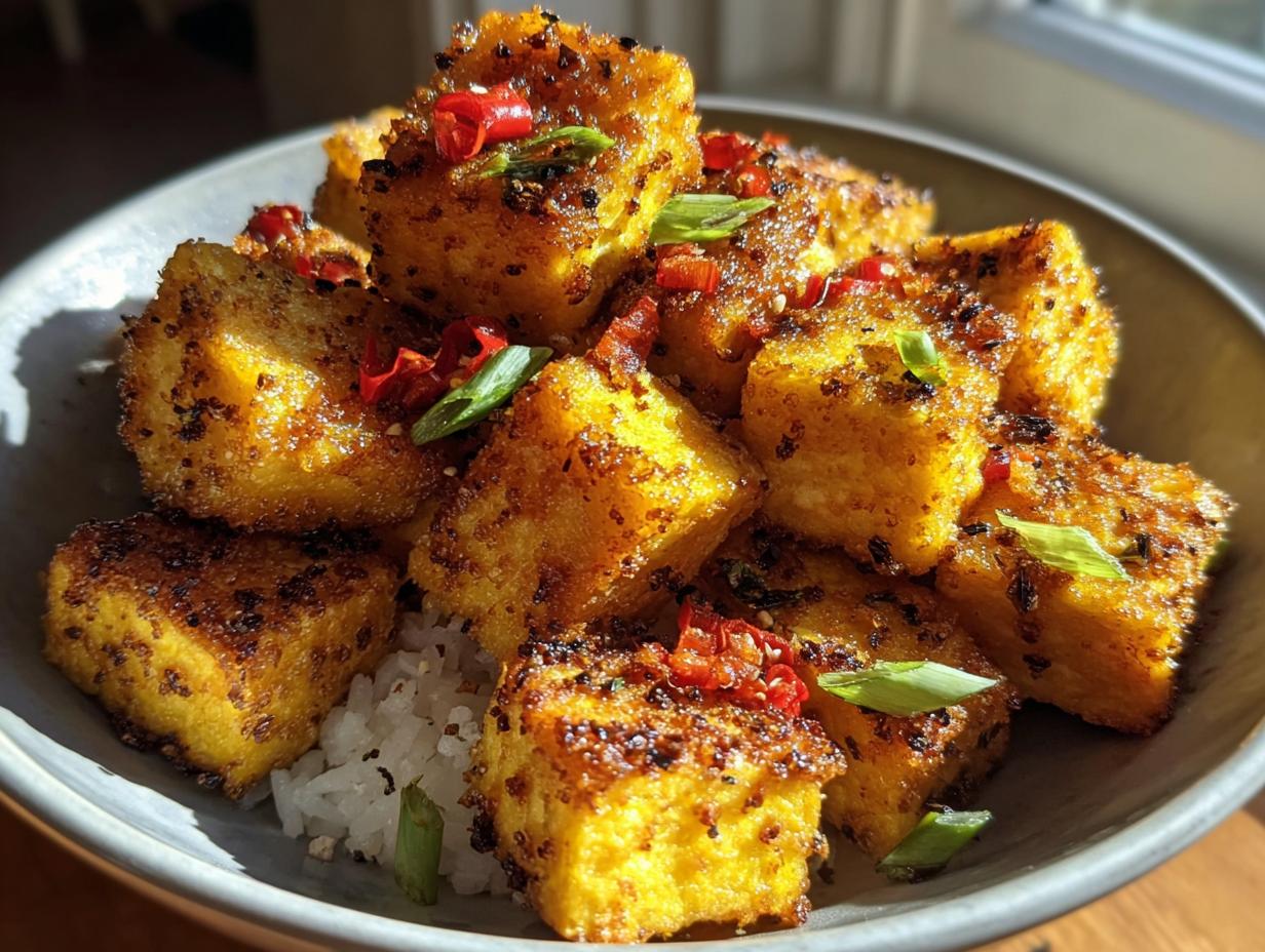 Air Fryer Crispy Tofu: 1 Secret Weapon