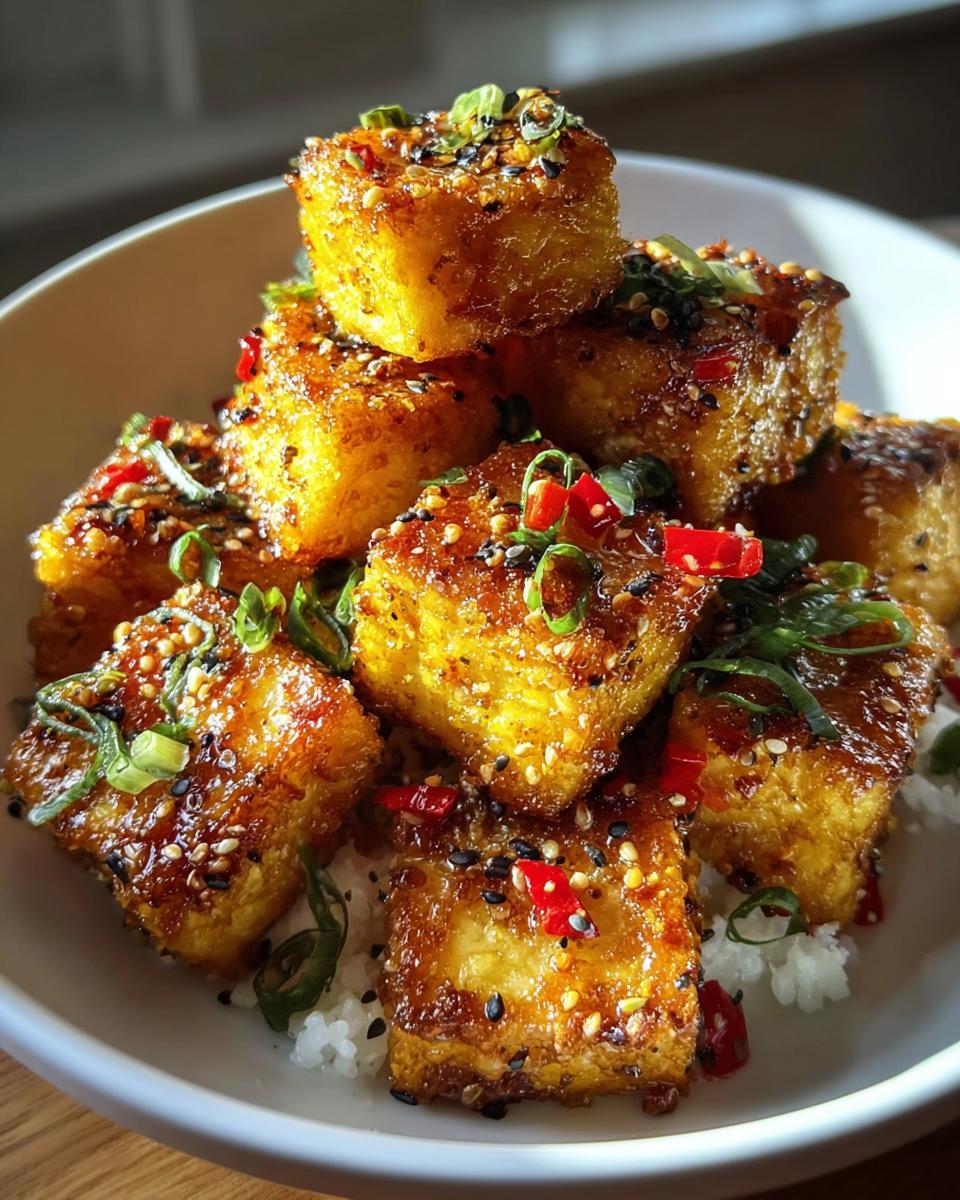 Air Fryer Crispy Tofu with Savory Sauce - Other 2