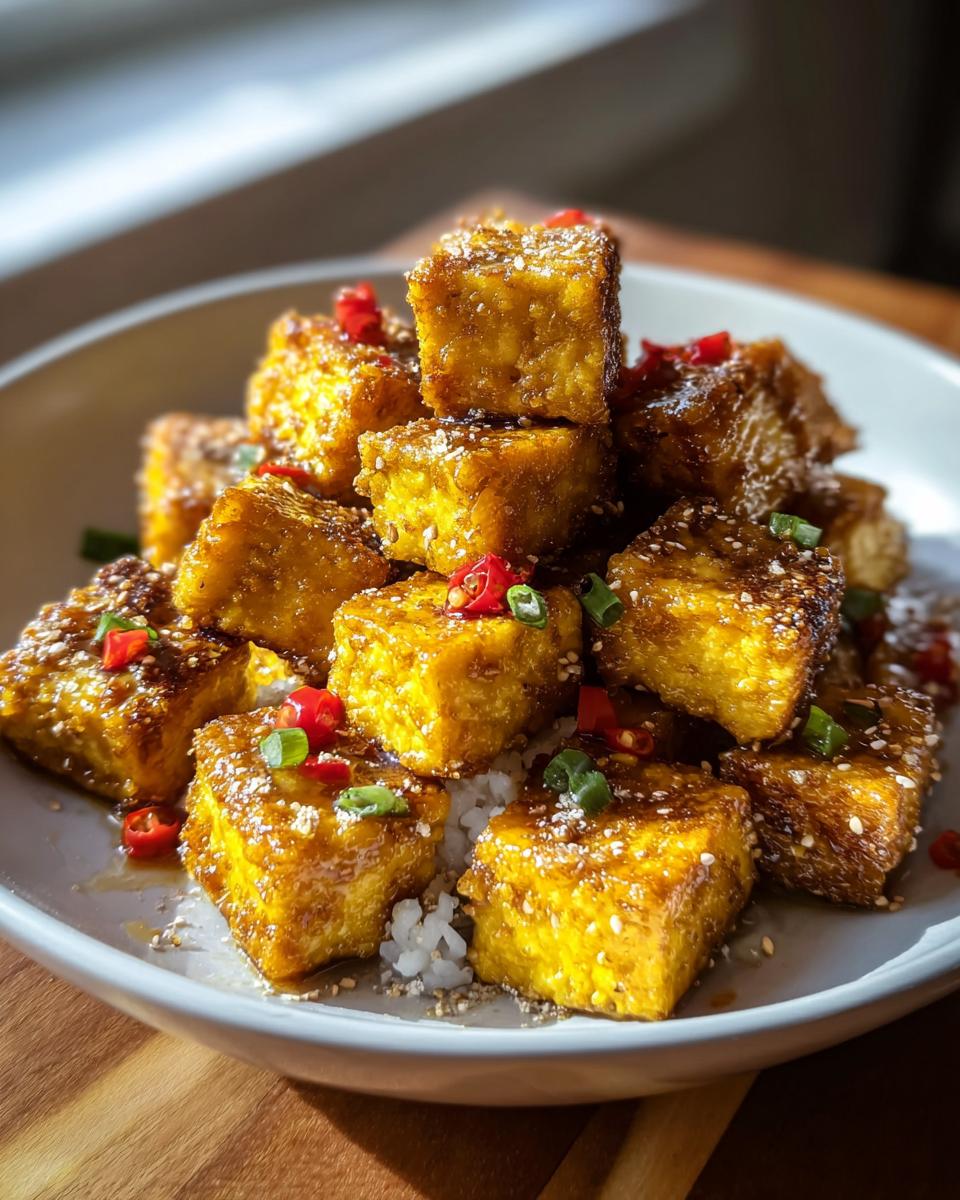 Air Fryer Crispy Tofu with Savory Sauce - Other 3