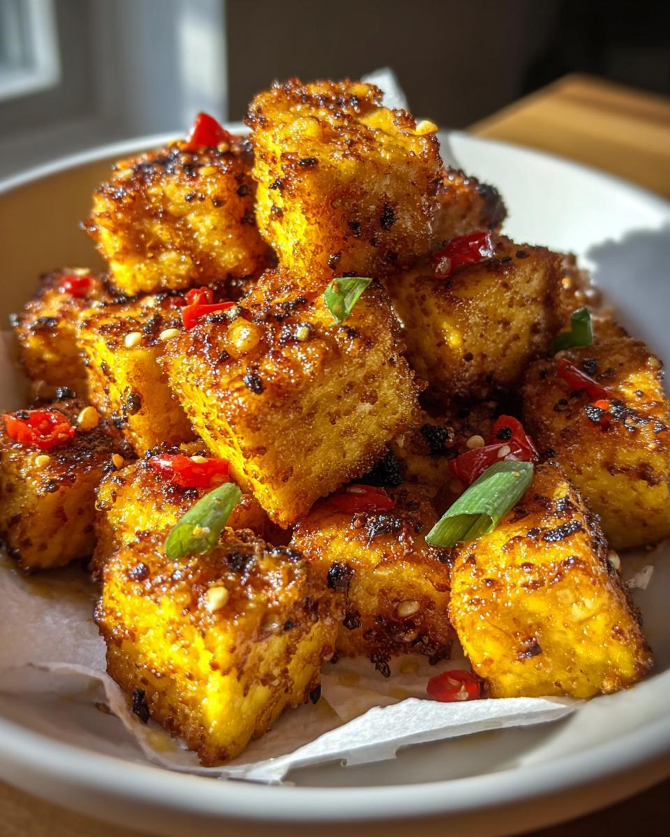 Air Fryer Crispy Tofu with Savory Sauce - Other 4