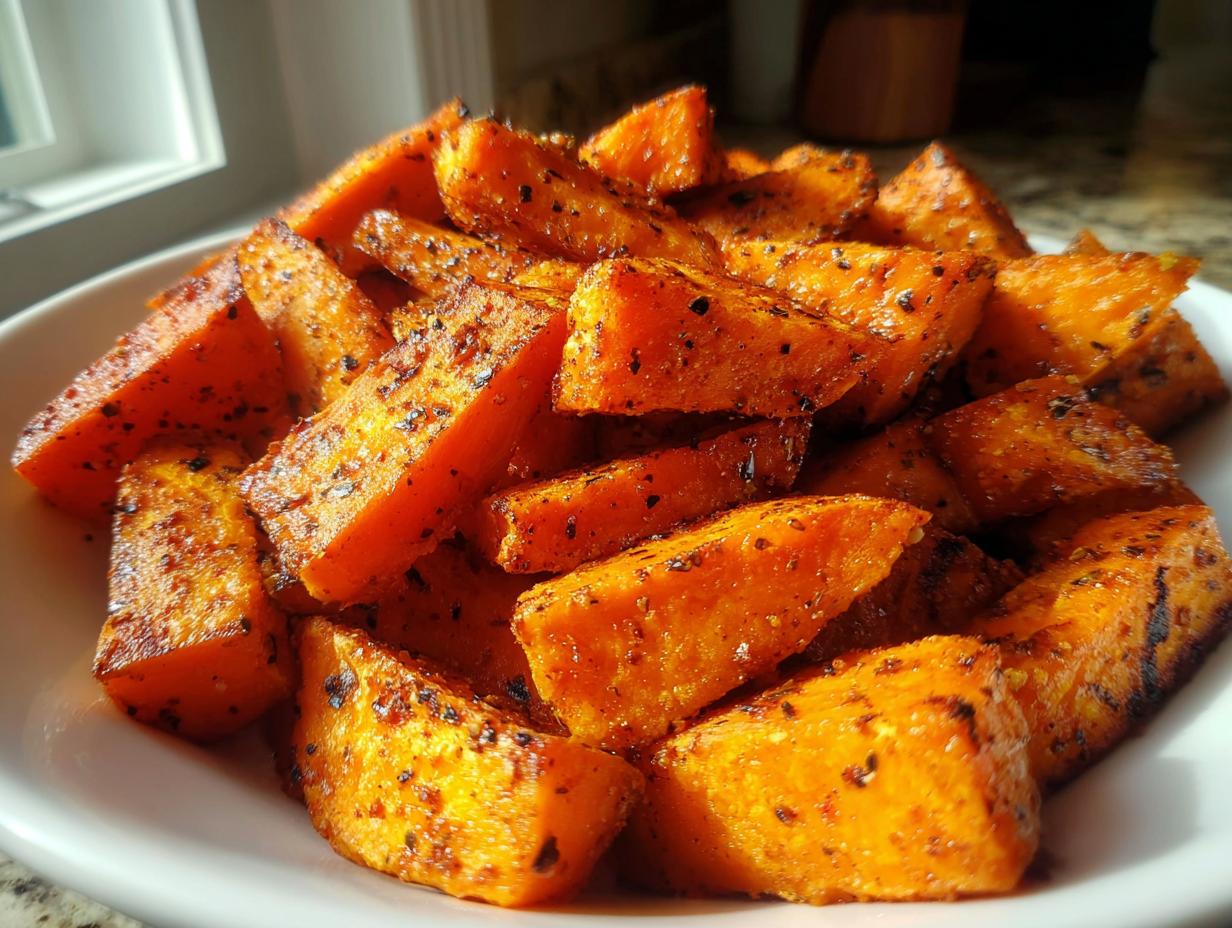 Amazing Air Fryer Sweet Potato Wedges with Spice