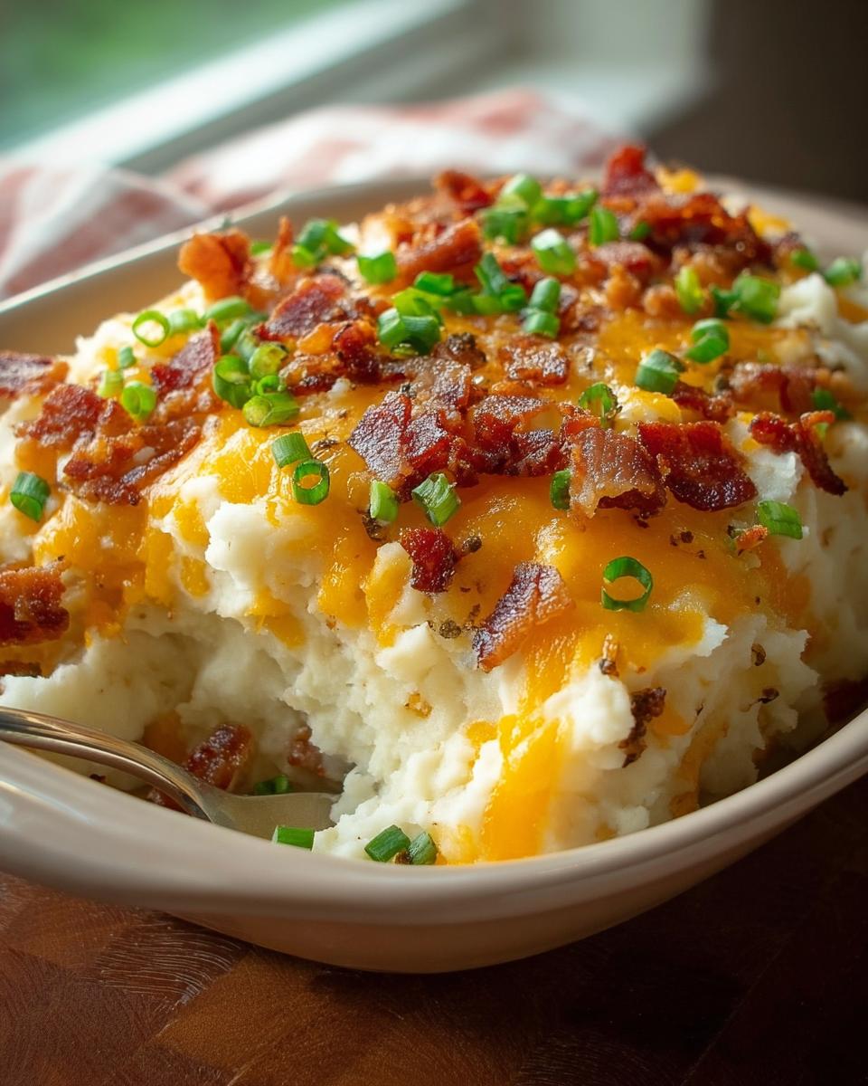 Loaded Mashed Potatoes with Bacon and Cheese - Other 3