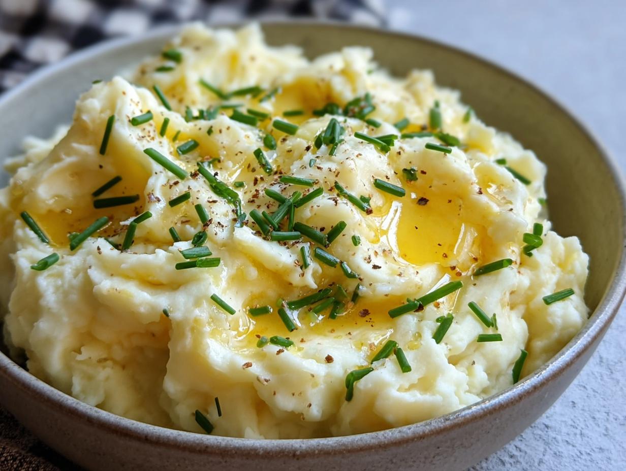 Divine Mashed Potatoes with Brown Butter Drizzle