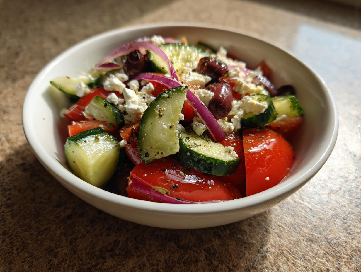 Amazing Greek Salad Recipe: 15 Min Freshness